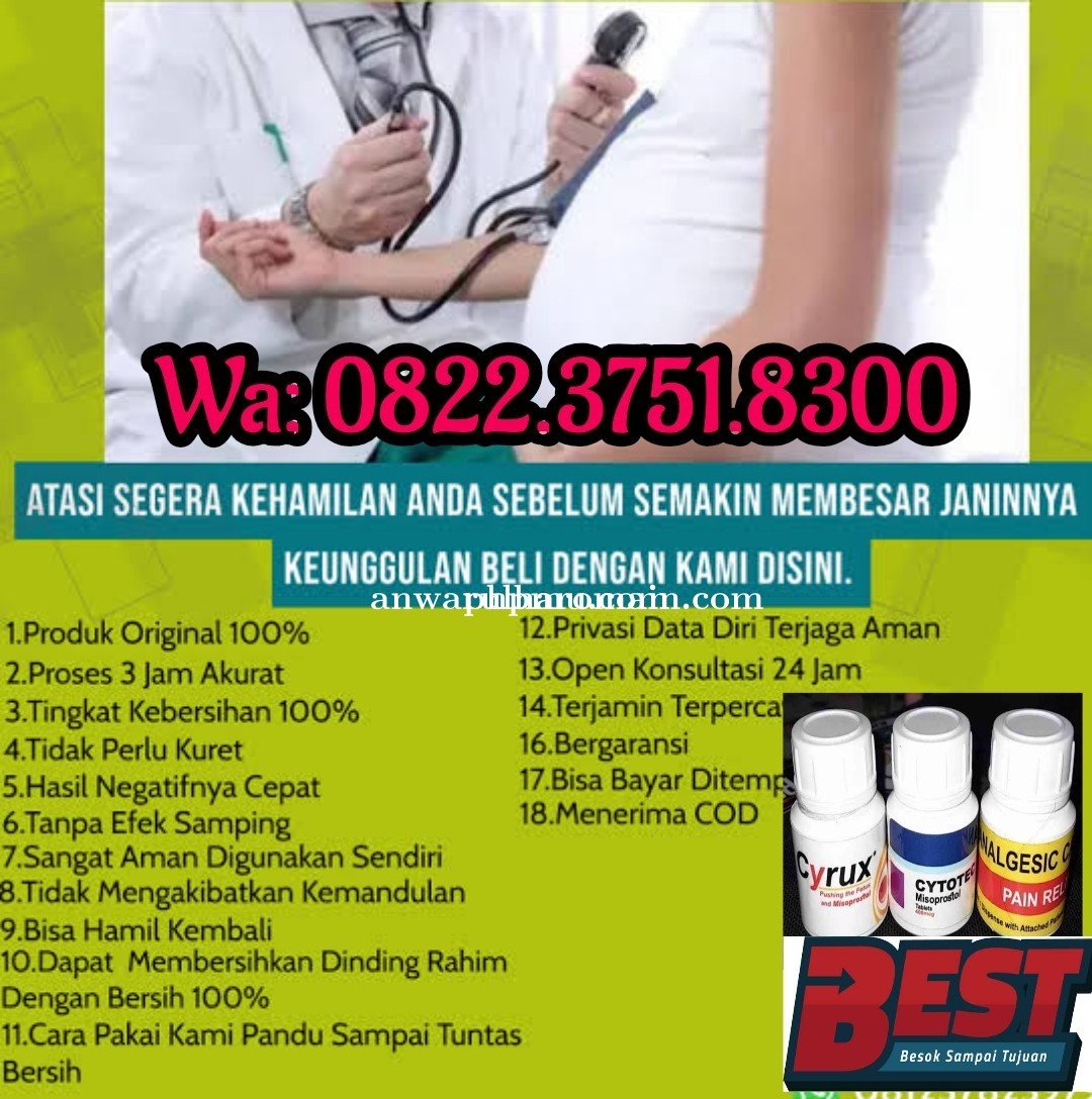 Jual Obat Aborsi Rangkaian Wa: 0822-3751-8300 Obat Cytotec Penggugur Kandungan Rangkasbitung